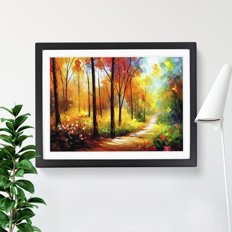 Magical Forest Vol.1 Abstract - Framed Print, Black, 46cm H x 64cm W x 2cm D