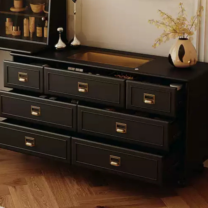 Simple Black Dresser