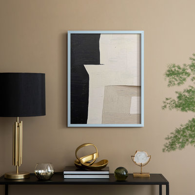 Série ABSTRACT DCXLIX, reproduction encadrée - bois massif