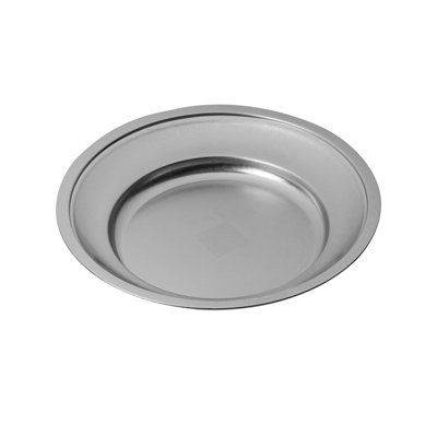 Original Vintage Round Plate with Reinforced Edges 15.75" - 12 Pieces - Stainless Steel