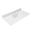 Comptoir de meuble-lavabo simple 43 "Carrara
