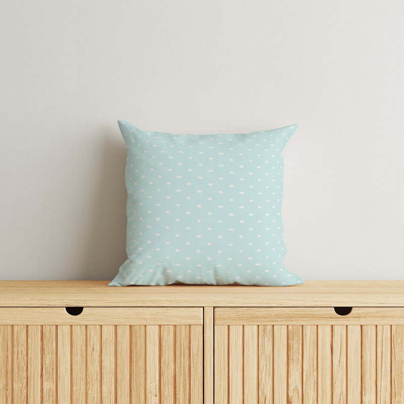 Teeny Tiny   Throw Pillow, 20''H x 20''W, Light Blue