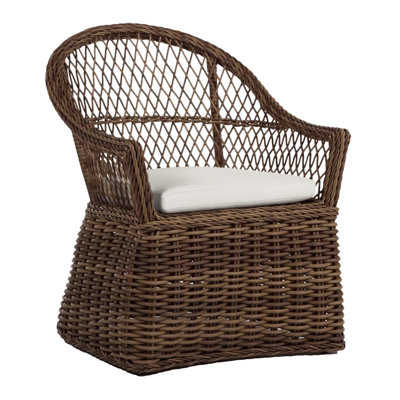 Fauteuil d'extérieur en résine tressée Soho N-Dura