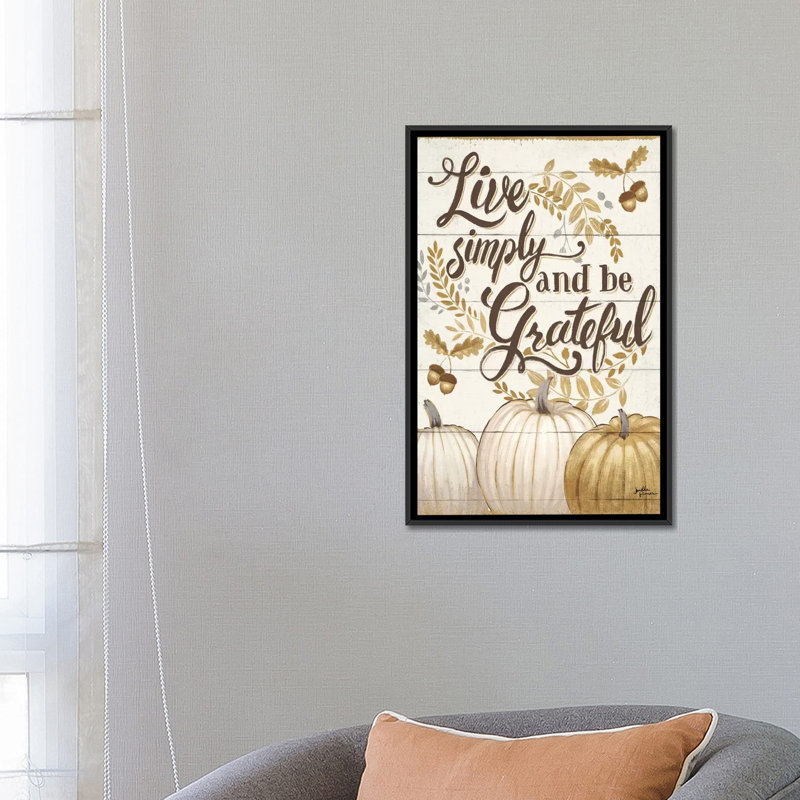« remerciement i », art textuel sur toile tendue, H 26 po x l 18 po x P 1,5 po, Toile avec cadre noir, Pas de tapis