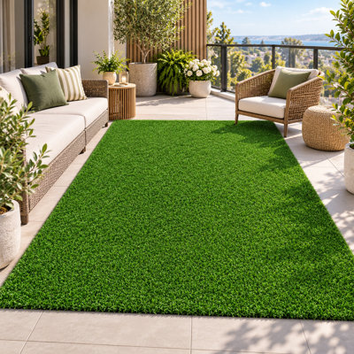 Artificial Grass Turf,  Outdoor Runner With Drainage, Thick Pile For Patio, Balcony, Garden