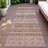 Machine Washable Indoor/Outdoor Meredith ACN2160 Striped Rug-115962239