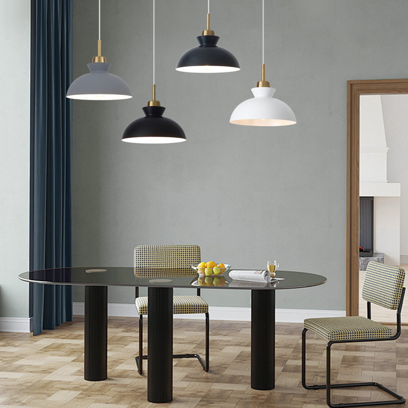 Gibran Single Light Dimmable Pendant, White