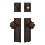 Nostalgic Warehouse Mission Entry Set with Porcelain Knob
