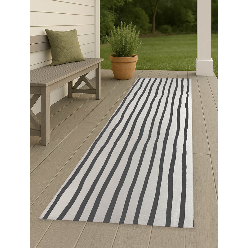 Tapis d'extérieur antidérapant Spinal Row, Tapis de couloir 2 pi 6 po x 8 pi