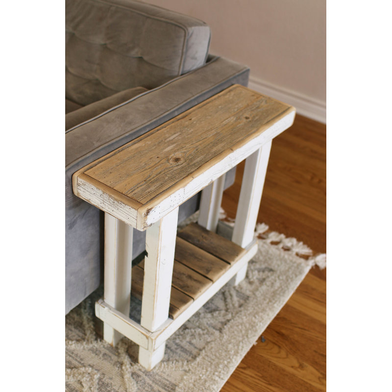 High Rise Luxe Side Table, 23" H x 26" W x 8" D
