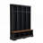 Farmhouse Hall Tree with 8 Hooks, Practical Entryway Bench with Open Compartments-117574147