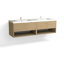 Modo 72" W Wall Mounted Double Bathroom Vanity-102126641-102126642-102126647