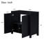【Lavabo non inclus, armoire de base seulement Van Meuble-lavabo de salle de bain 36 po - Espresso rétro