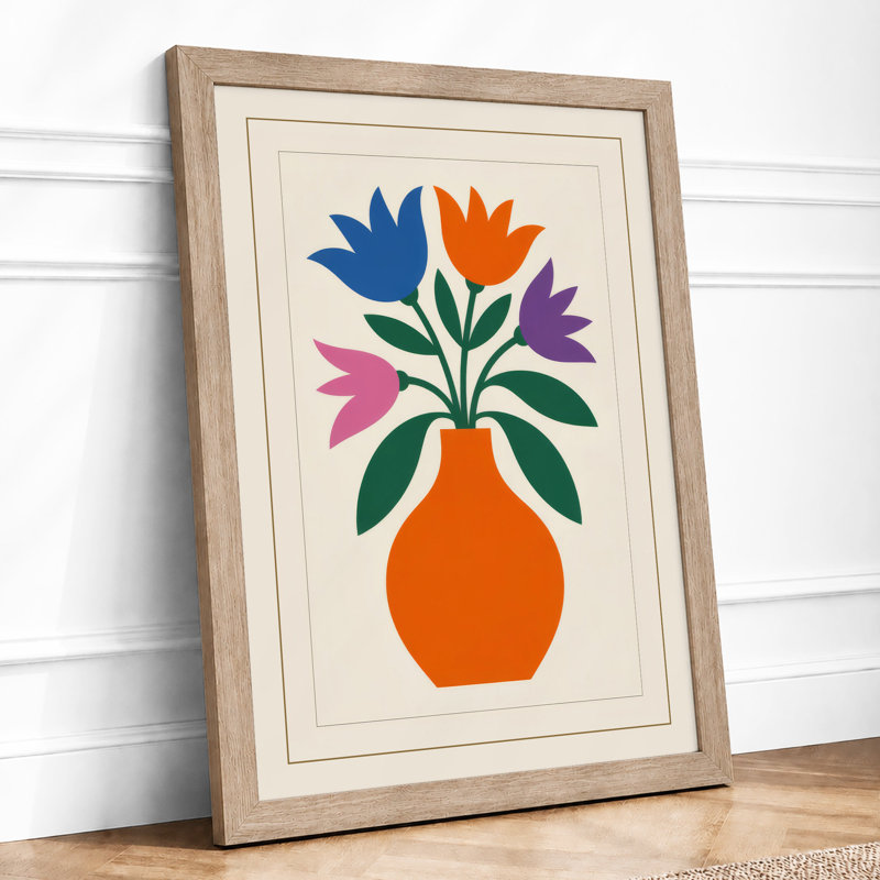 Modern Floral Arrangement Botanical - Print, Oak, A4 - 29.7 x 21.0 cm
