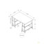 Bureau d'ordinateur Allyssa, bureau personnel, ordinateur portable, tablettes de rangement, L 48 po, bureau, métal, stratifié-587449059