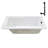 66'' x 34'' Acrylic Soaking Drop-In Bathtub, Drain Included-97545278