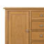 Censu Oak 4 Drawer Sideboard
