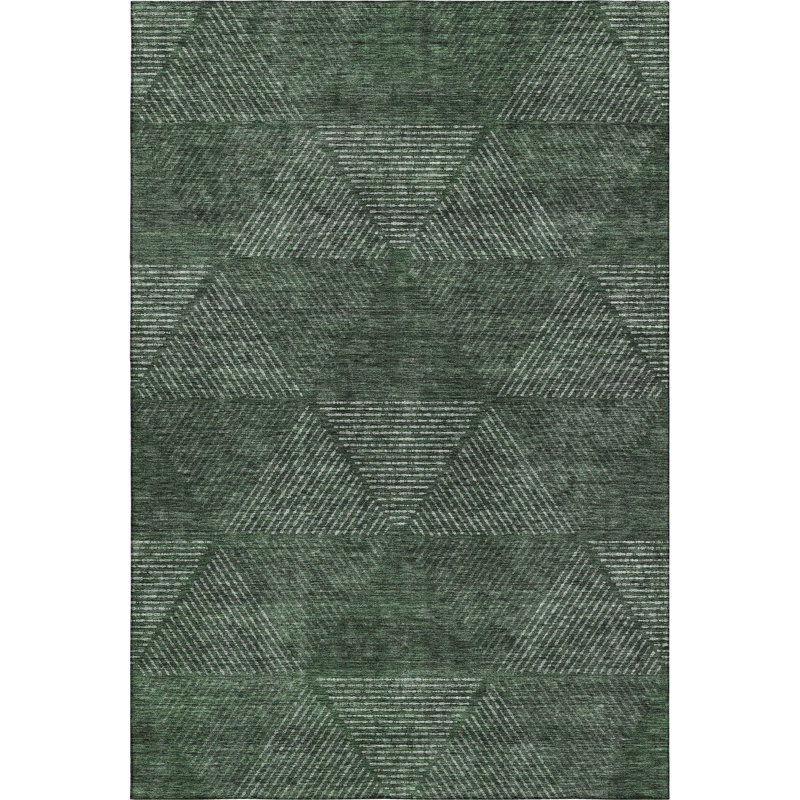 Premium Machine Washable Prisco Fern Rug, Rectangle 10' x 14'