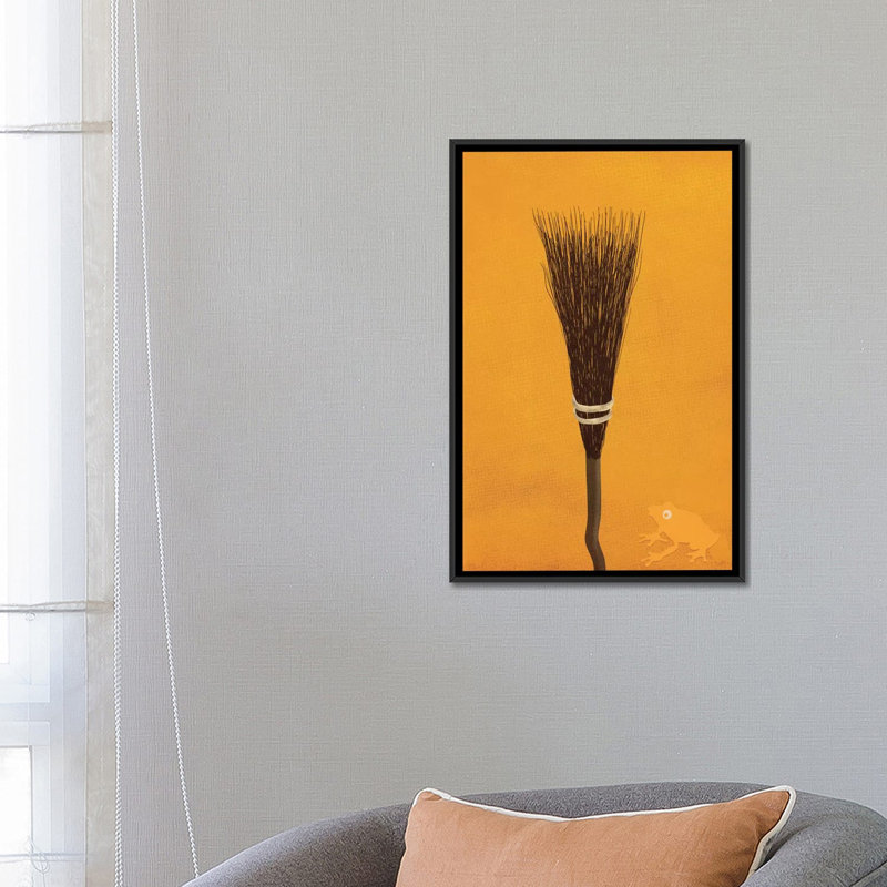 Modern & Contemporary, 26" H x 18" W x 1.5" D, Black Framed Canvas, No Mat
