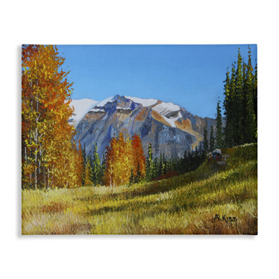Art mural sur toile "Autumnal Mountain Valley" par Andrew Kiss