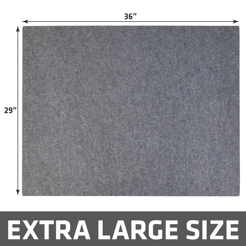 XL Original Cat Litter Mat, Contains Mess from Box, Protects Floors, Urine-Proof, Machine Washable, Soft on Kitty Paws, Absorbent, Waterproof (29”x36”) (Light Grey) (USA Made)