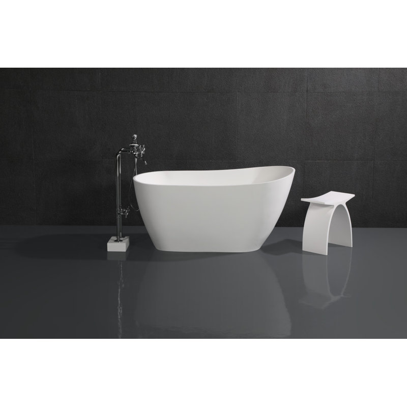Baignoire autoportante ovale 52 po Kingston, Blanc