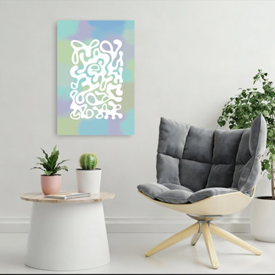 Colorful Organic Abstract Abstract Colorful Contemporary Wall Art Print