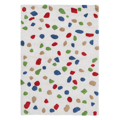 Glenys Geometric Cotton Area Rug