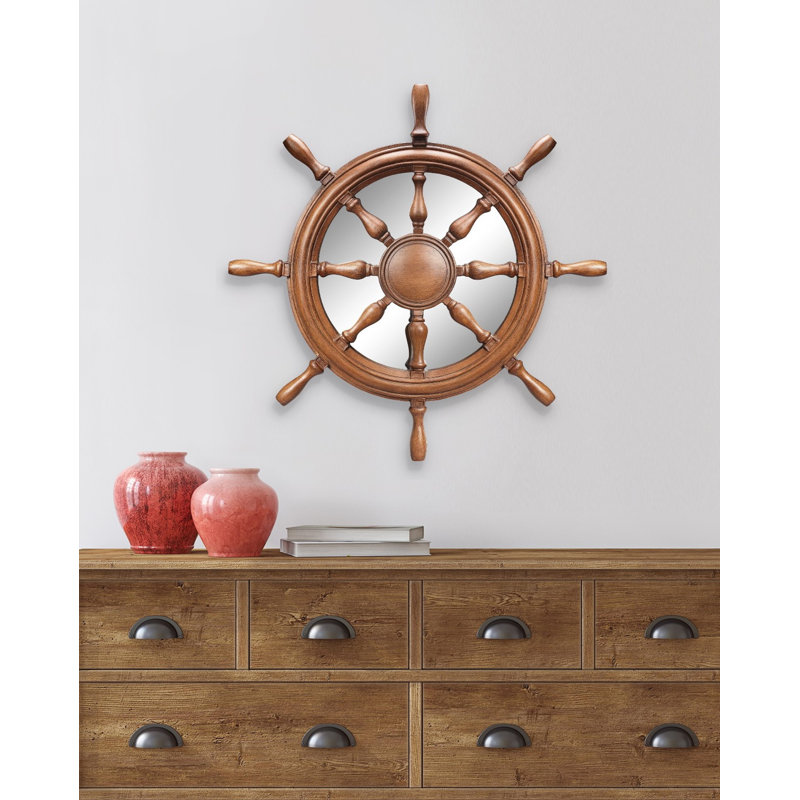 Ship's Wheel Wall Mirror