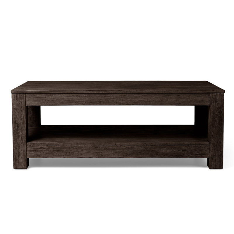 Maven Lane Paulo Wooden Coffee Table, Weathered Brown