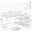 Bureau, bureau en L, bureau d'ordinateur réversible-753019226