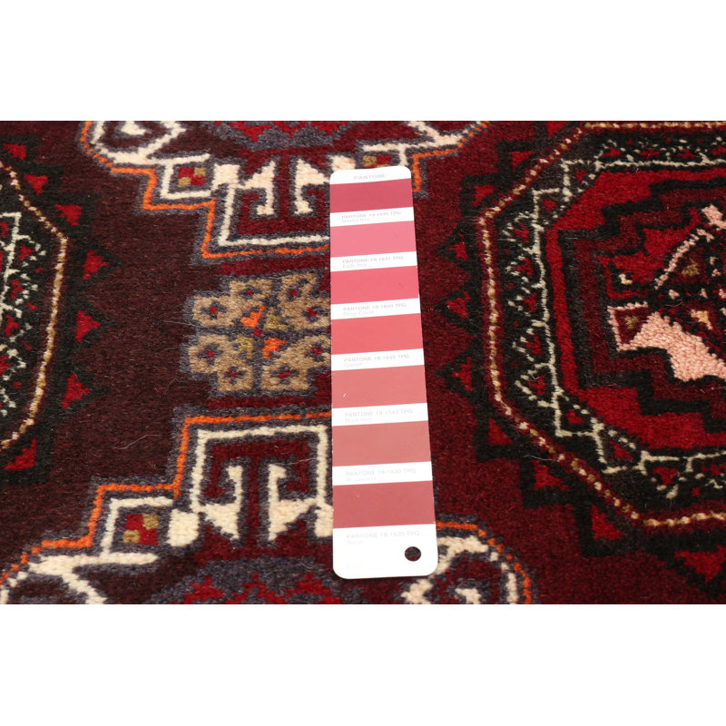 Tapis unique en laine noué à la main 3 pi 2 po x 5 pi 11 po nouvel âge Briceton