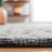 Vermont Hand Woven Wool/Cotton Geometric Rug in Ivory/Black-916677378