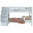 Tena Twin over Twin 3 Drawer Solid Wood Standard Bunk Beds with Stairway-2129637858
