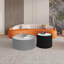 Table basse en bois fritté avec plateau cylindrique-1418123110