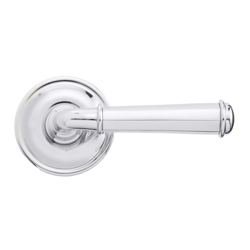 Faux levier Bravura 840-0 St. Charles sur rosace ronde traditionnelle en chrome poli