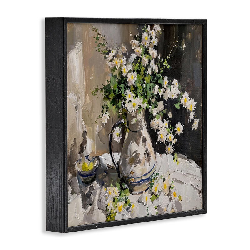 «Late Day Sun Bouquet Giclee Art», conception par Walker Noble, Giclée encadrée noir minuit, H 12 po x l 12 po