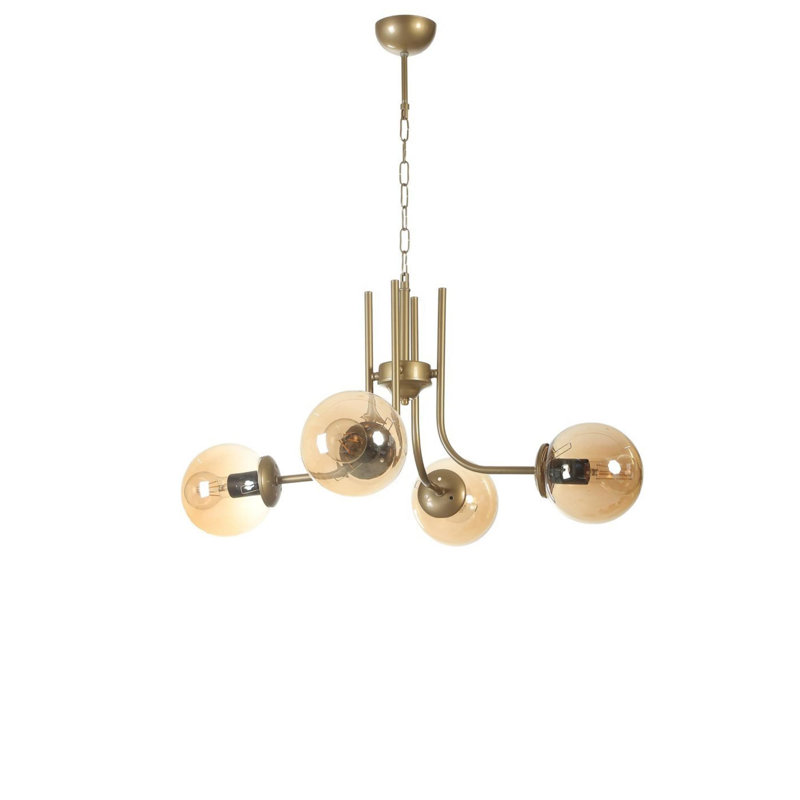 Chandle Chandelier, Gold/Amber