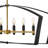 40" 6-Light Candle Open Frame Linear Chandelier-142960120