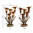 20"H Hand Blown Glass 5 Calla Lily Uplight Accent Lamp - -1458875297
