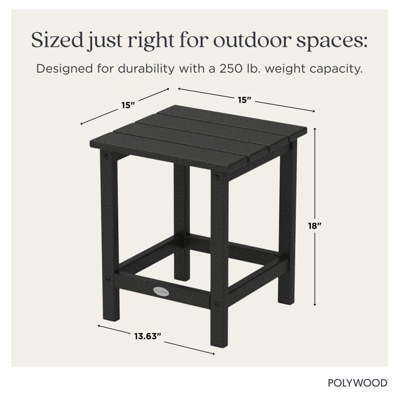 POLYWOOD X Sol72 Side Table , Navy