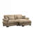 Over Size Modern Two-Seater Sofa With Ottoman-590428405