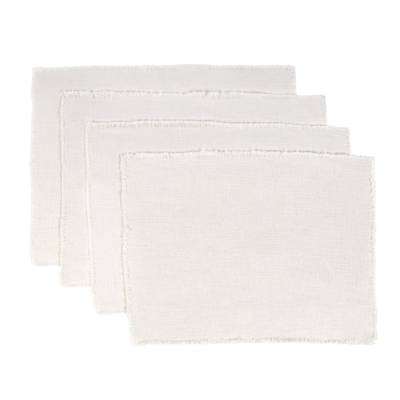 Oakville Rectangle Placemats, Ivory