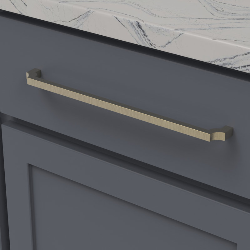 Monarch Collection Pull - Cabinet Pull - Transitional Hardware for Drawers & Cabinets, 12", Champagne Bronze