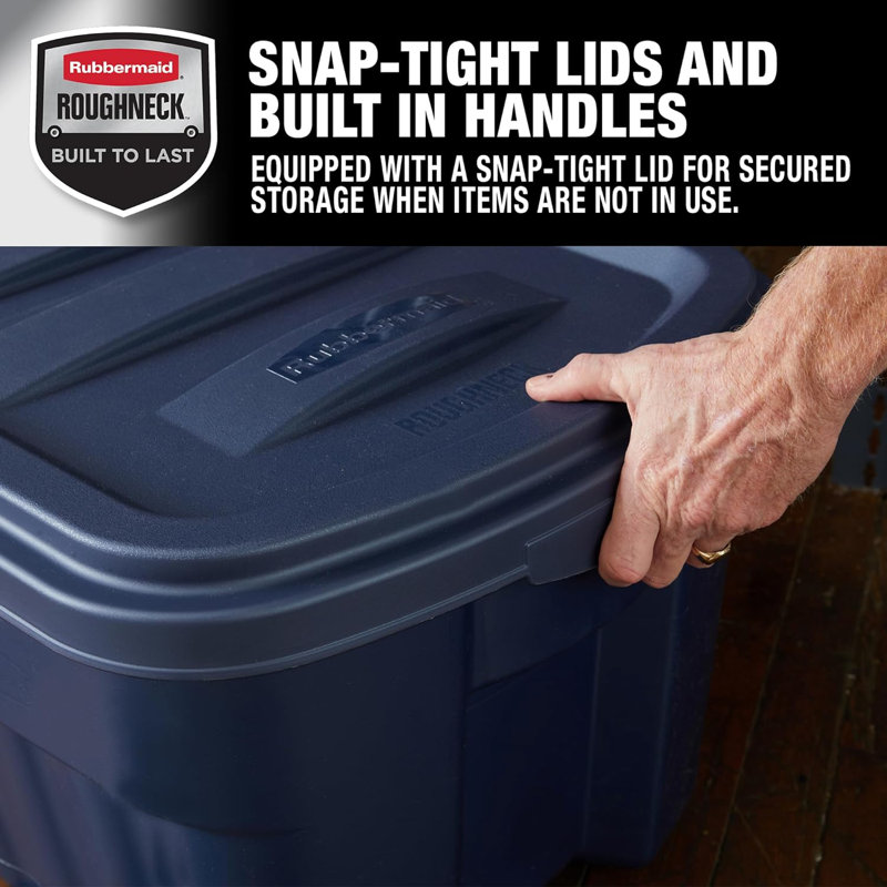 Rubbermaid Roughneck Storage Totes with Lids
