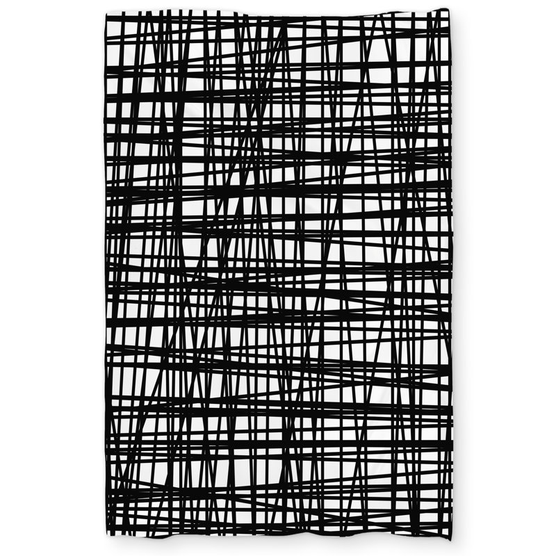 Abstract Small Stripes Black White Duvet Cover - Home Decor