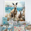 «Kangaroo Family In Australie Coast I», reproduction sur toile-820954064-820954058