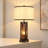 24" Dimmable Table Lamp With Night Light And USB-A/C