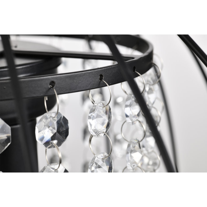 Dickman 3 - Light Unique/Statement Pendant, Matte Black