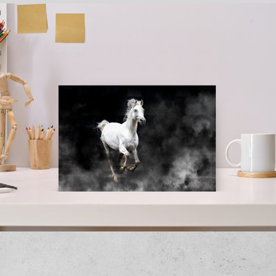 Art mural abstrait cheval contemporain Fergana